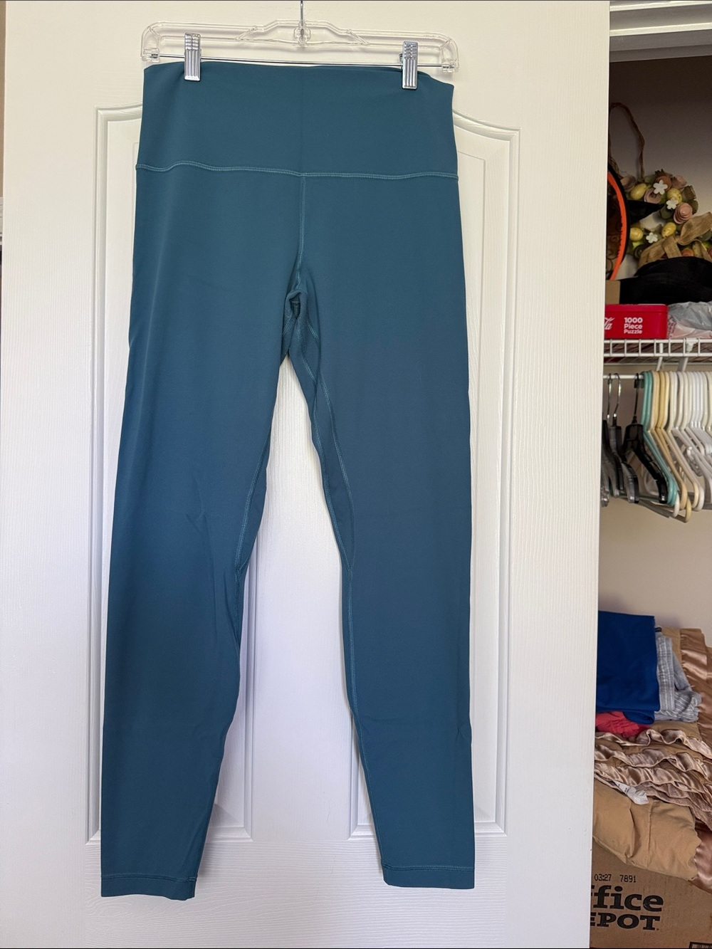 lululemon athletica Teal Seam Detail Leggings